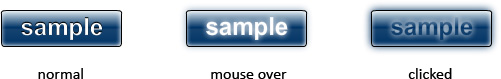 Cool metal buttons made in Flash CS4.